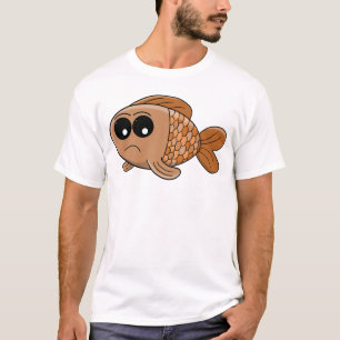 T-shirt Dessin animé de poisson rouge grincheux