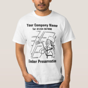 T-shirt Dessin animé de préservation du bois à personnalis