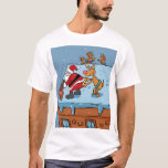 T-shirt Dessin animé de Santa Claus christmas<br><div class="desc">christmas santa claus reindeer ,  visage smile desnowflake,  man happiness art colorful,  new year smiling joy ,  cheerful bag funny ,  beard red xmas fun ,  cube happy winter merry ,  holiday cartoon,  irréfutiment les</div>