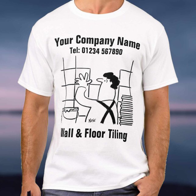 T-shirt Dessin animé de Wall & Floor Tiling (Créateur téléchargé)