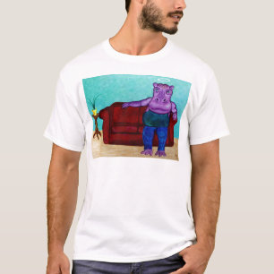 T-shirt Dessin animé d'hippopotame