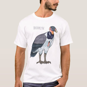 T-shirt dessin animé d'oiseau vautour du roi