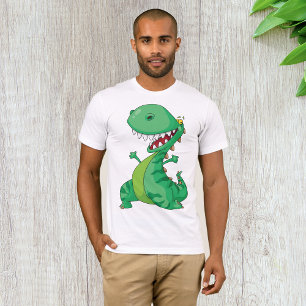 T-shirt Dessin animé drôle de dinosaure T-Rex rugissant