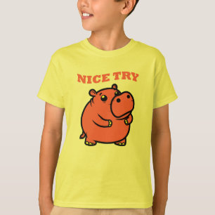T-shirt Dessin animé Hippo : Essai Sympa