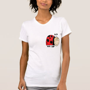 T-shirt dessin animé mignon grincer petit coccinelle