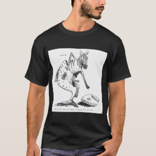 T-shirt Dessin animé Saumon Zèbre