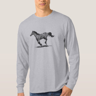 T-shirt Dessin au crayon de cheval courant