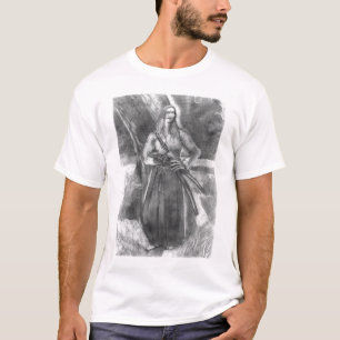 T-shirt Dessin au crayon samouraï d'harmonie