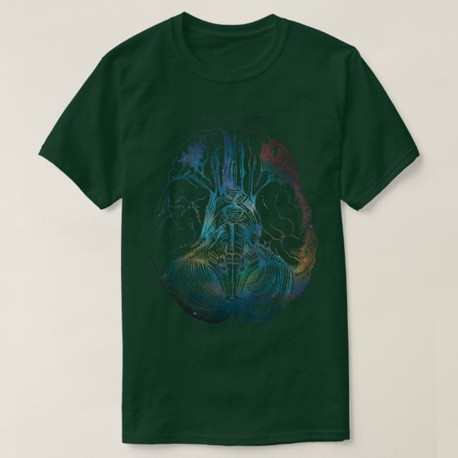 T-shirt Dessin Cerveau Ancien Type B (Design devant)