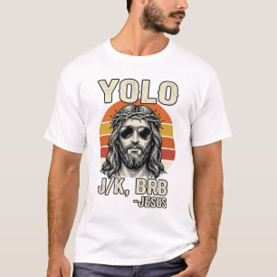 T-shirt Dessin citation gravure vintage Jésus drôle couche