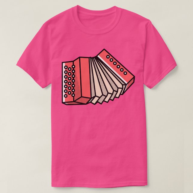 T-shirt Dessin d'accordiation rétro amusant (Design devant)