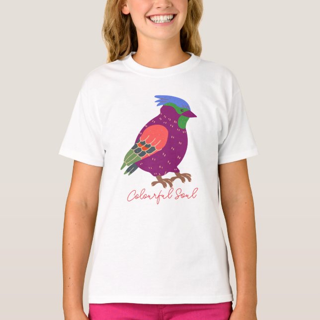 T-shirt Dessin d'âme coloré (Devant)