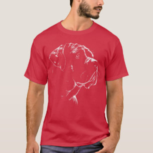 T-shirt Dessin d'ami au visage de Mastiff anglais