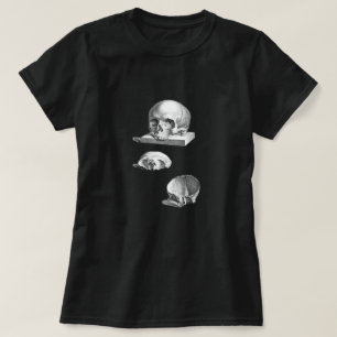 T-shirt Dessin d'anatomie du crâne et des os