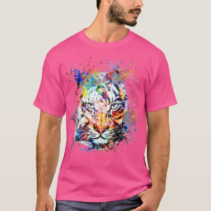 T-shirt Dessin d'aquarelle magique Tiger