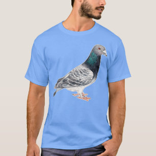 T-shirt Dessin d'art d'Oiseaux de Pigeon