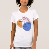 T-shirt Dessin d'art minimaliste Abstrait face (Devant)