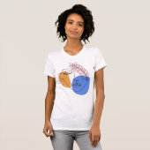 T-shirt Dessin d'art minimaliste Abstrait face (Devant entier)