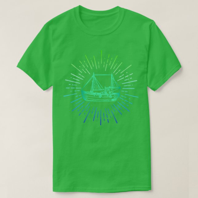 T-shirt Dessin de bateau (Design devant)