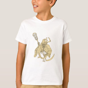 T-shirt Dessin de bâton de lacrosse de faucheuse