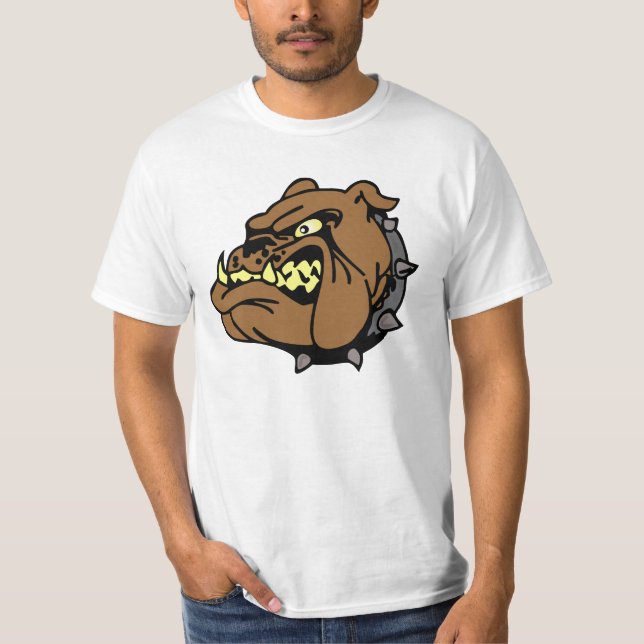 T-shirt Dessin de Bulldog en anglais (Devant)