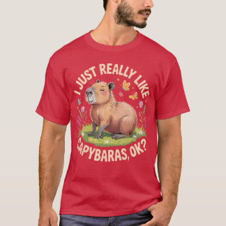 T-shirt Dessin de capybara drôle pour hommes femmes enfant