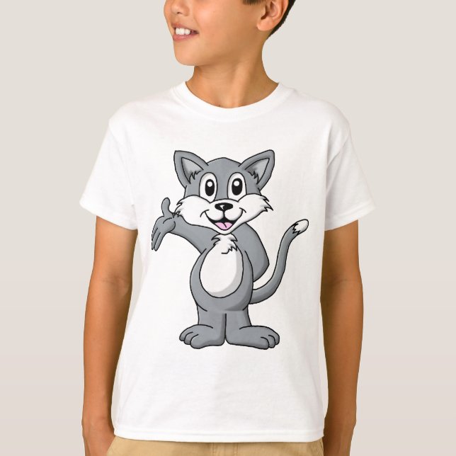 T-shirt Dessin de chat (Devant)