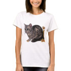 Dessin de chat avec des jonquilles