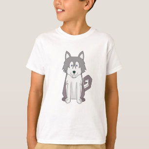 T-shirt Dessin de chien Extraordinaire Sibérie Husky