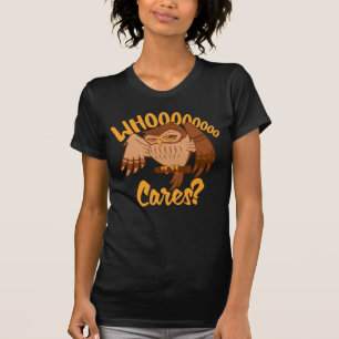 T-shirt Dessin de chouette de dessin animé insouciant et d