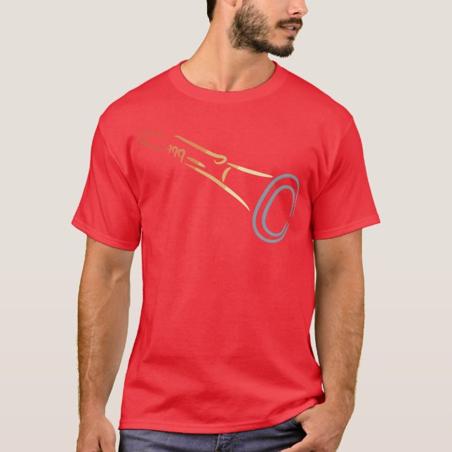 T-shirt Dessin de clarinette de fille (Devant)