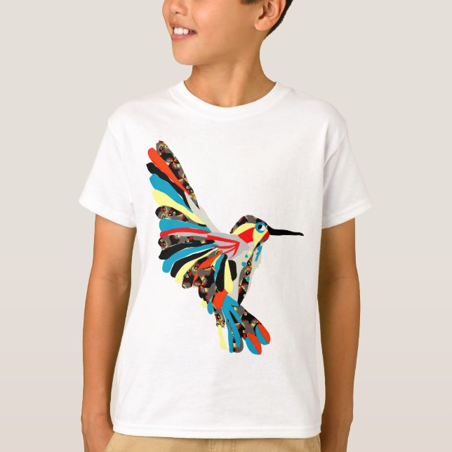 T-shirt dessin de colibri (Devant)