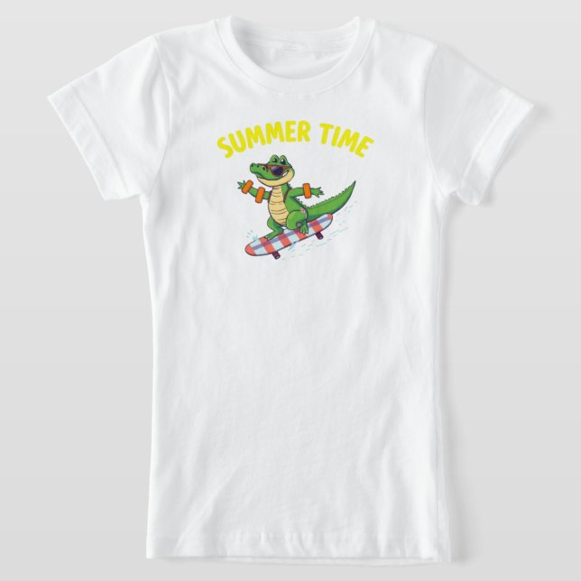 T-Shirt Dessin de crocodile Cool (Poser)