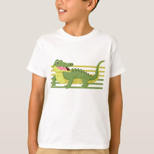 T-shirt Dessin de crocodile joyeux - Illustration d'animal