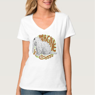 T-shirt Dessin de croquis de Snuffleupagus B&W