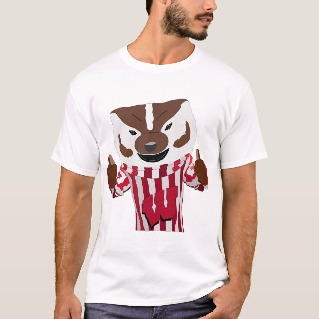 T-shirt Dessin de dessin de blaireau Bucky (Devant)