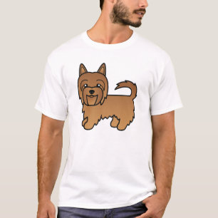 T-shirt Dessin de dessin de chien de Terrier australien ro