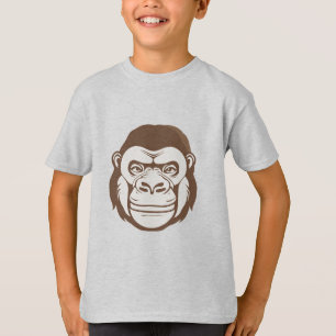 T-shirt Dessin de dessin de Gorilla