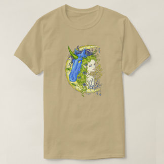 T-shirt Dessin de fille douce et licorne