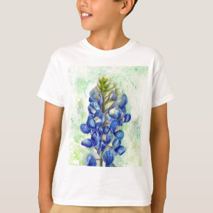 T-shirt Dessin de fleur sauvage de Bluebonnet de Texas