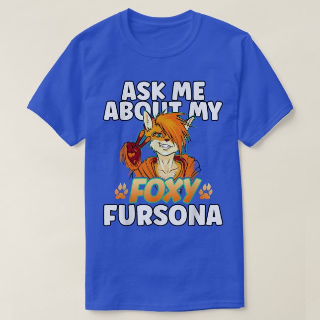 T-shirt Dessin De Fo Avec Mignonette Furry Fersona Fursuit (Design devant)