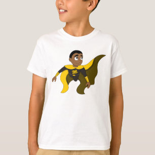 T-shirt Dessin de garçon volant du super-héros