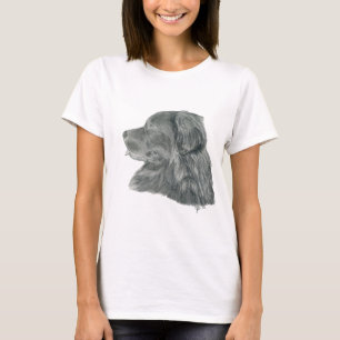 T-shirt Dessin de graphite de Newfie