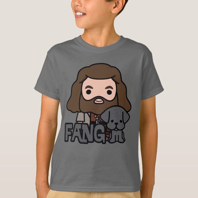 T-shirt Dessin de Hagrid et Fang (Devant)