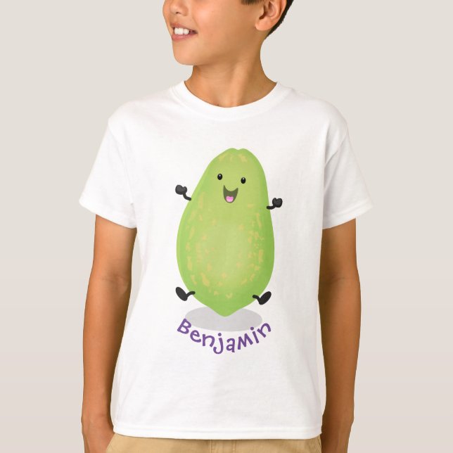 T-shirt dessin de la patte papaye de Cute kawaii (Devant)