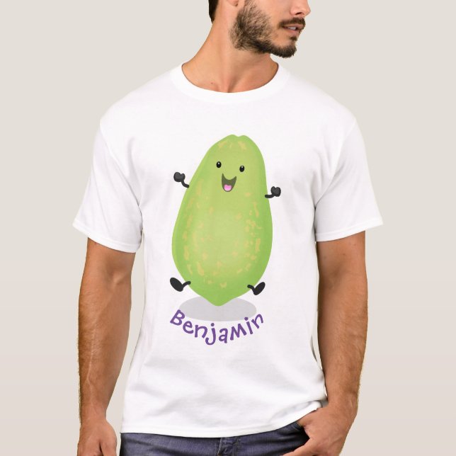 T-shirt dessin de la patte papaye de Cute kawaii (Devant)