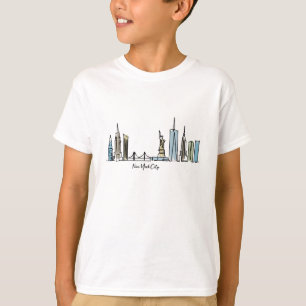 T-shirt Dessin de la ville de New York