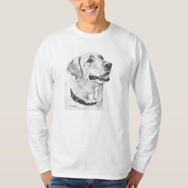 T-shirt Dessin de labrador retriever (Devant)
