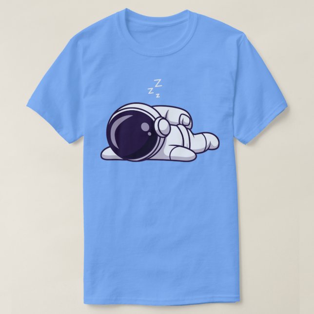 T-shirt Dessin de l'astronaute Prone (Design devant)