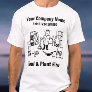 T-shirt Dessin de location d'outils et d'équipement